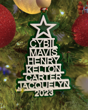 Load image into Gallery viewer, Personalized Family Tree Ornament
