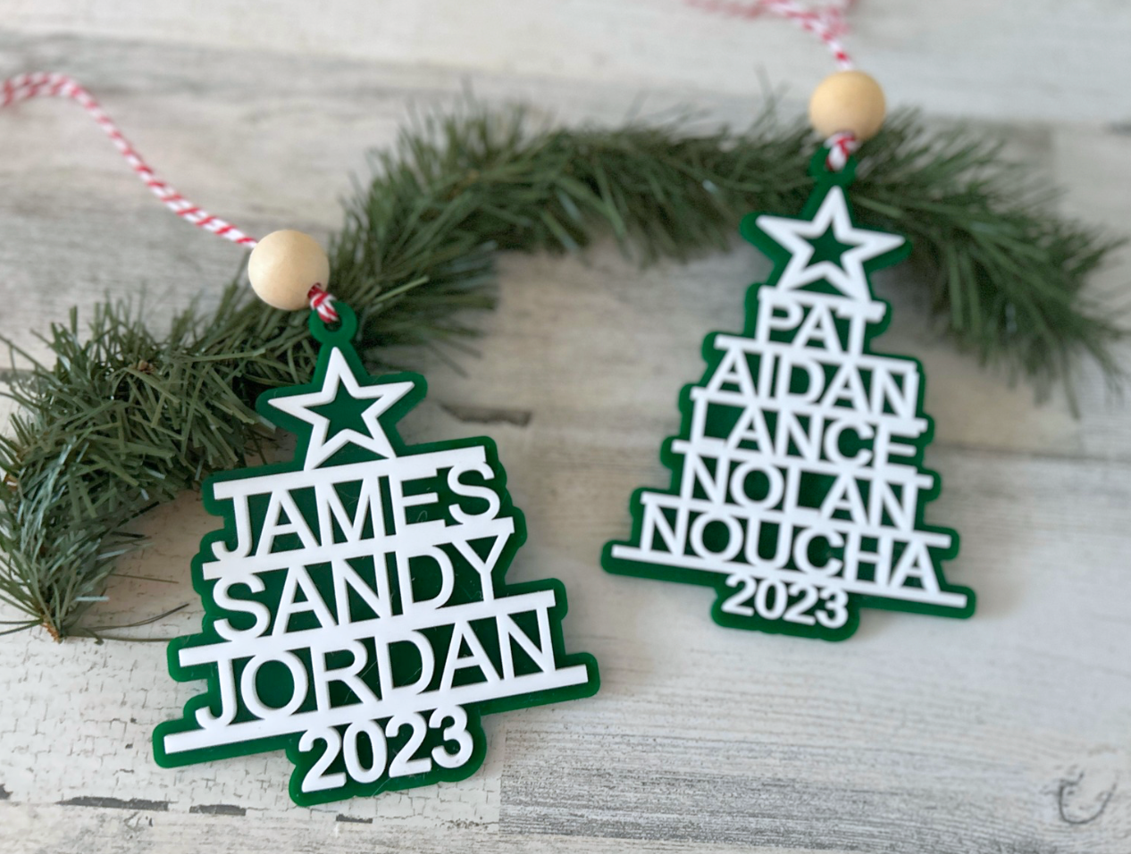 Personalized Family Tree Ornament