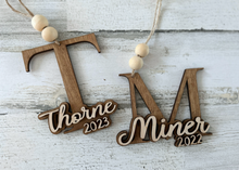 Load image into Gallery viewer, Personalized Initial Ornament
