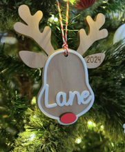 Load image into Gallery viewer, Personalized Reindeer Ornament
