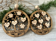 Load image into Gallery viewer, Customized Family Tree Ornament
