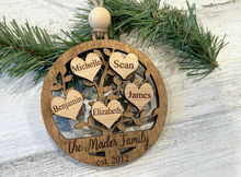 Load image into Gallery viewer, Customized Family Tree Ornament
