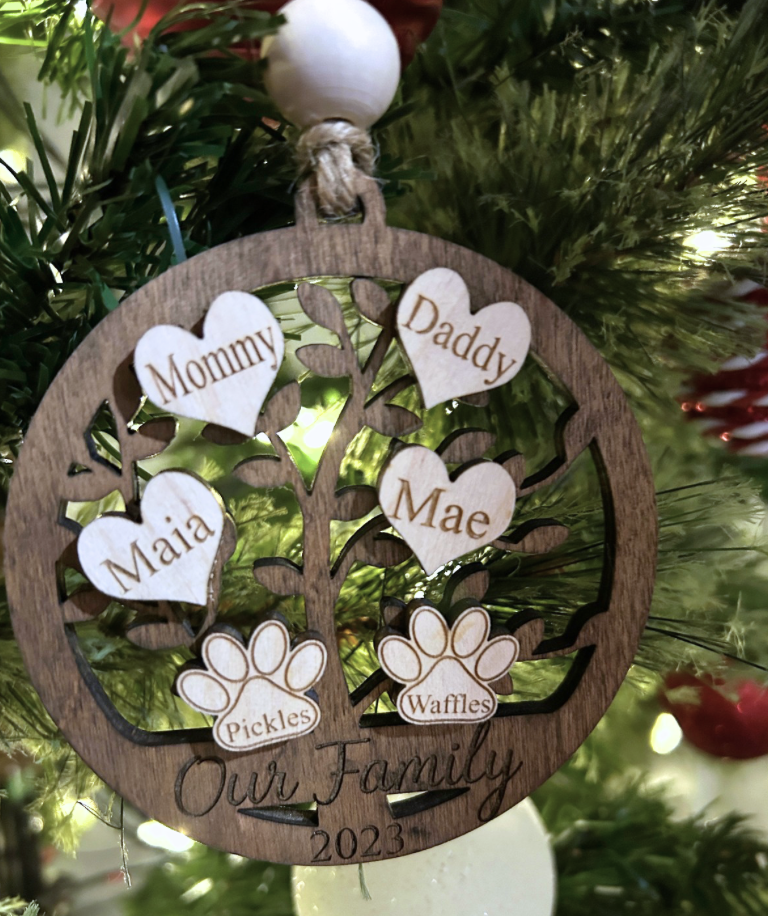 Customized Family Tree Ornament