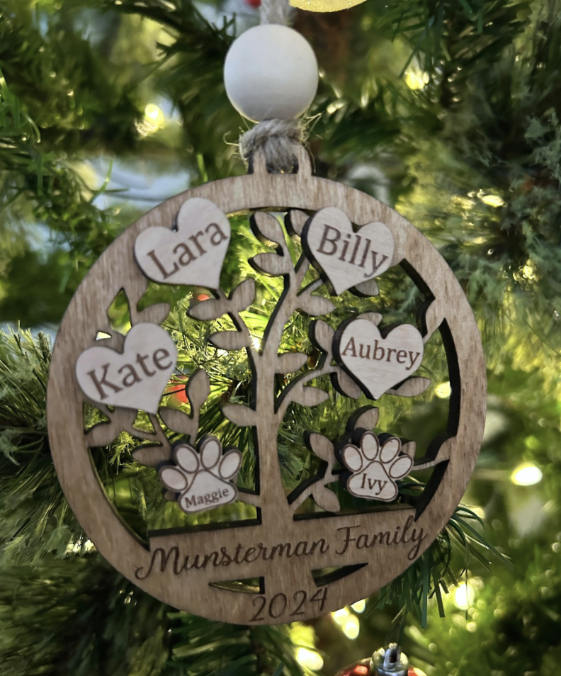 Customized Family Tree Ornament