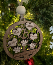 Load image into Gallery viewer, Customized Family Tree Ornament
