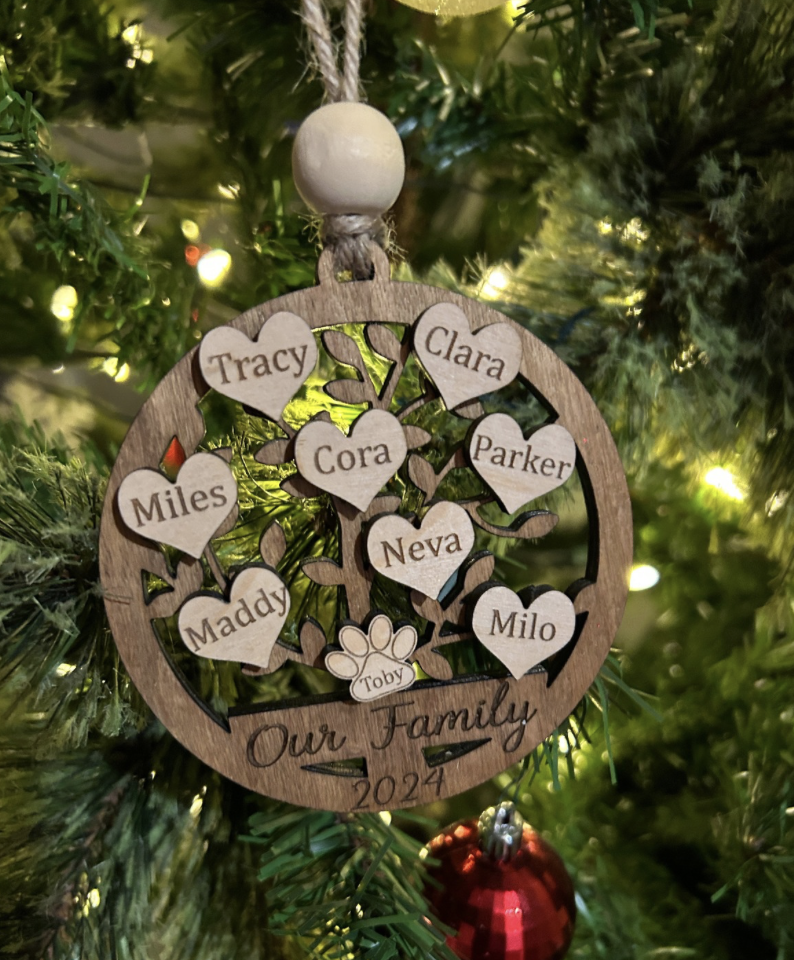 Customized Family Tree Ornament