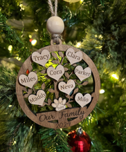 Load image into Gallery viewer, Customized Family Tree Ornament

