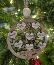 Load image into Gallery viewer, Customized Family Tree Ornament
