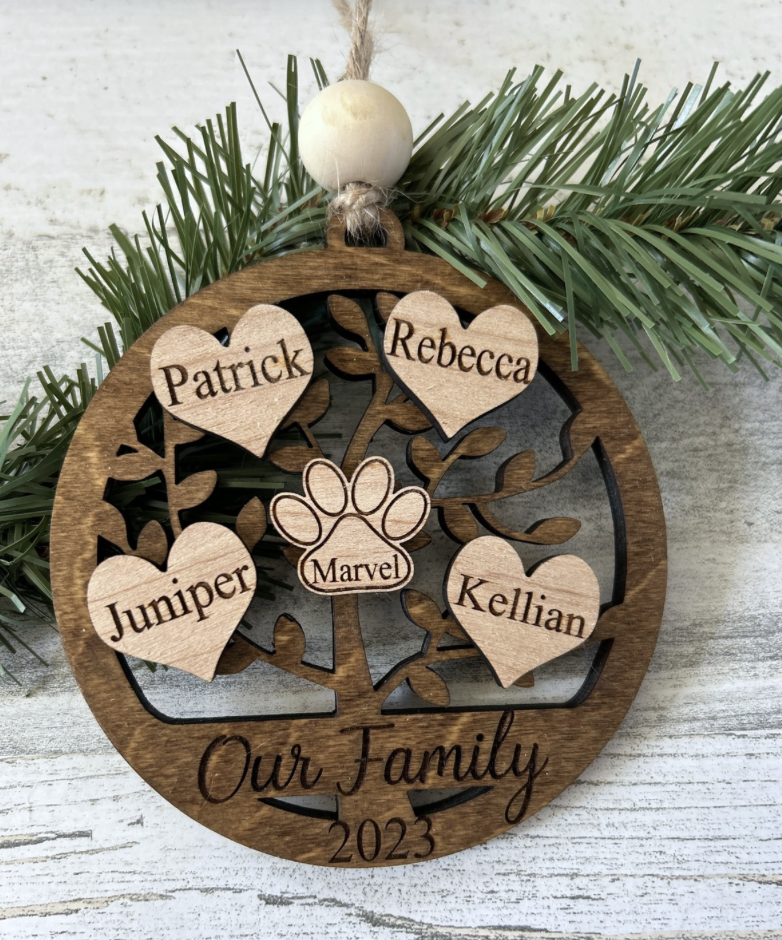 Customized Family Tree Ornament