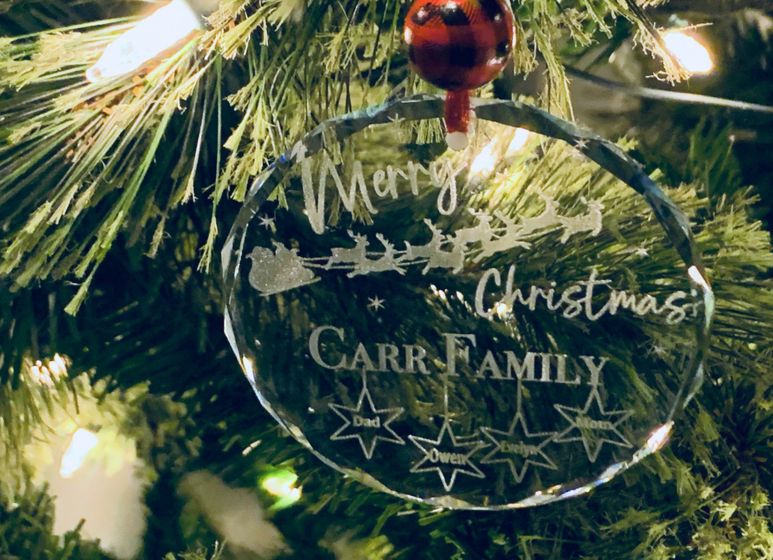 Merry Christmas Family Ornament