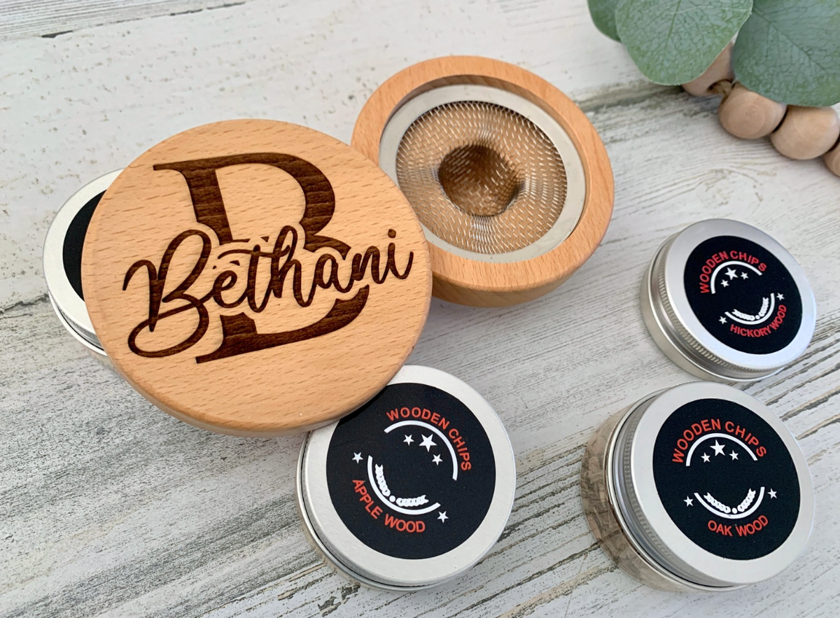 Personalized Cocktail Smoker Kit | Engraved Whiskey & Bourbon Smoker Gift