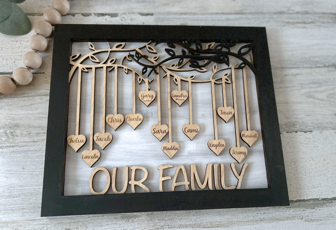 Personalized Family Tree Sign