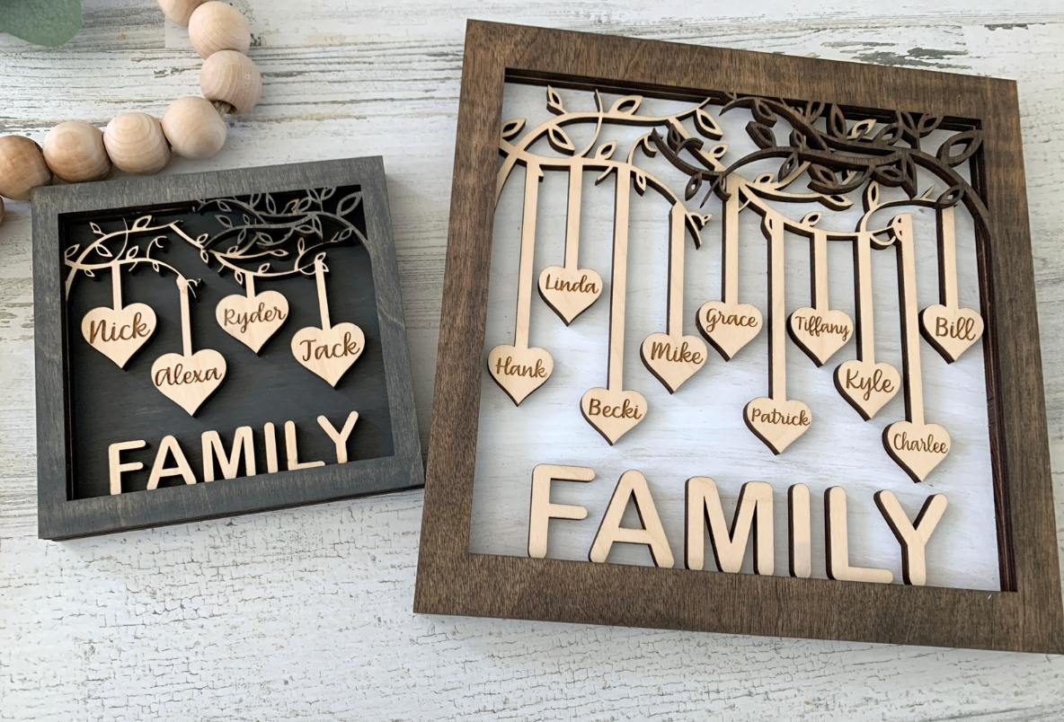 Personalized Family Tree Sign
