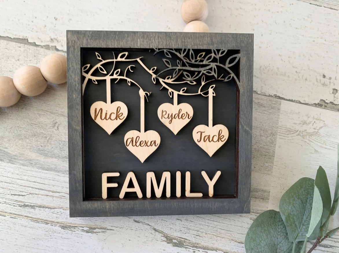 Personalized Family Tree Sign