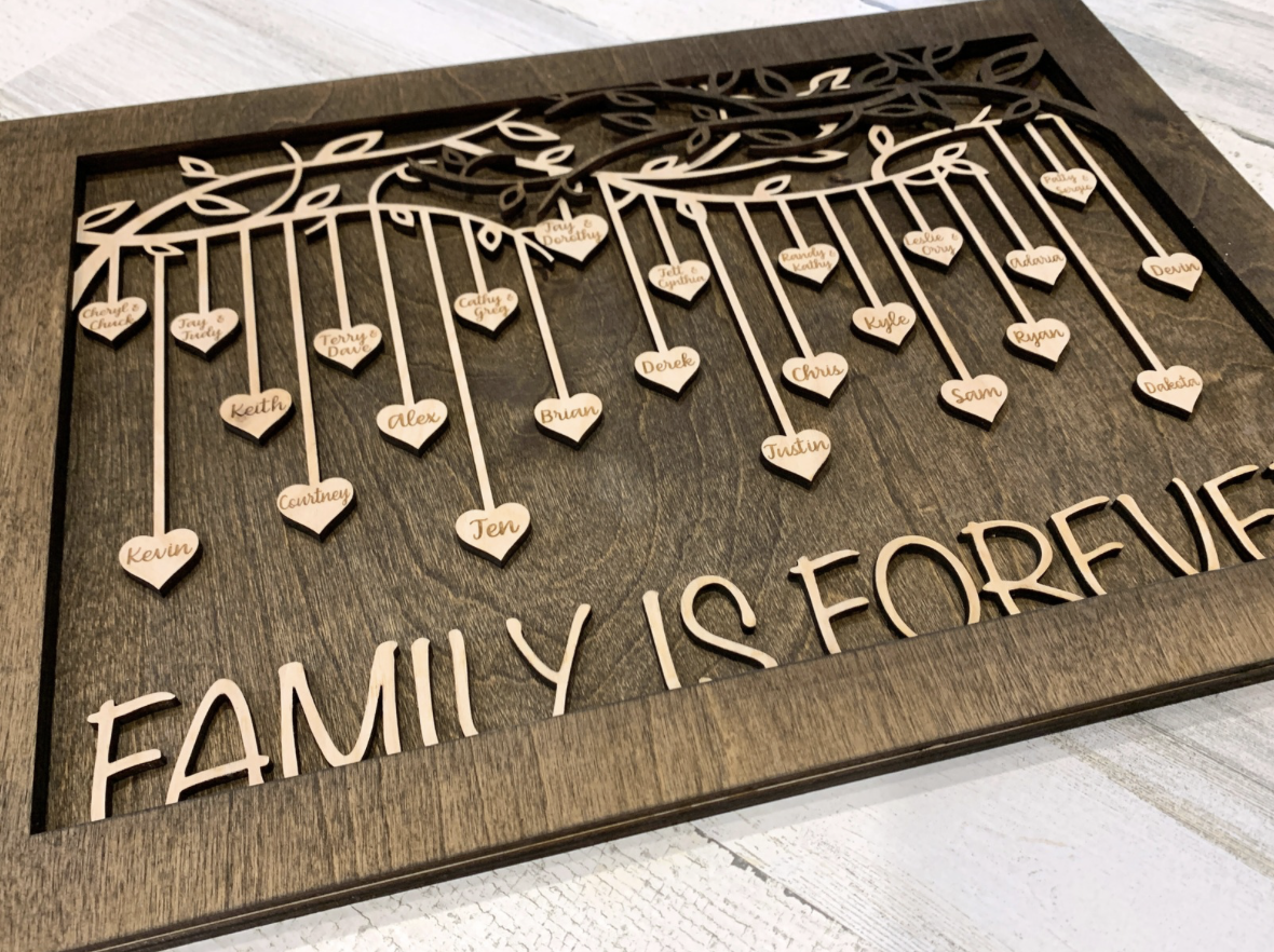 Personalized Family Tree Sign