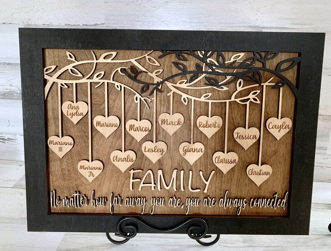 Personalized Family Tree Sign