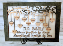Load image into Gallery viewer, Personalized Family Tree Sign
