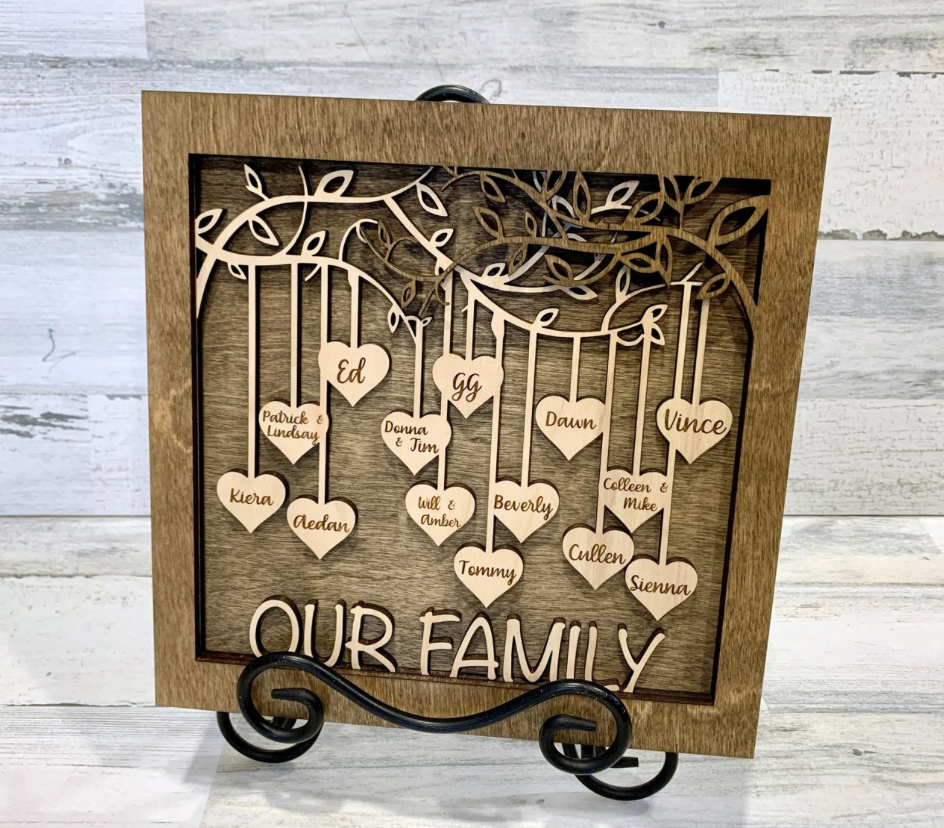 Personalized Family Tree Sign