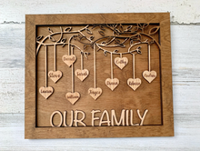 Load image into Gallery viewer, Personalized Family Tree Sign
