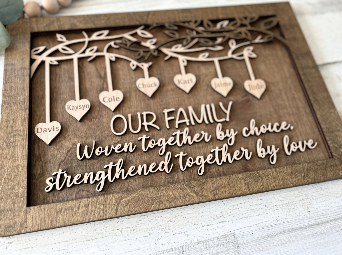Personalized Family Tree Sign