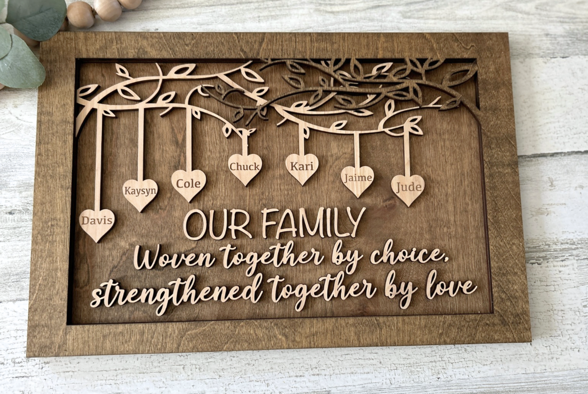 Personalized Family Tree Sign