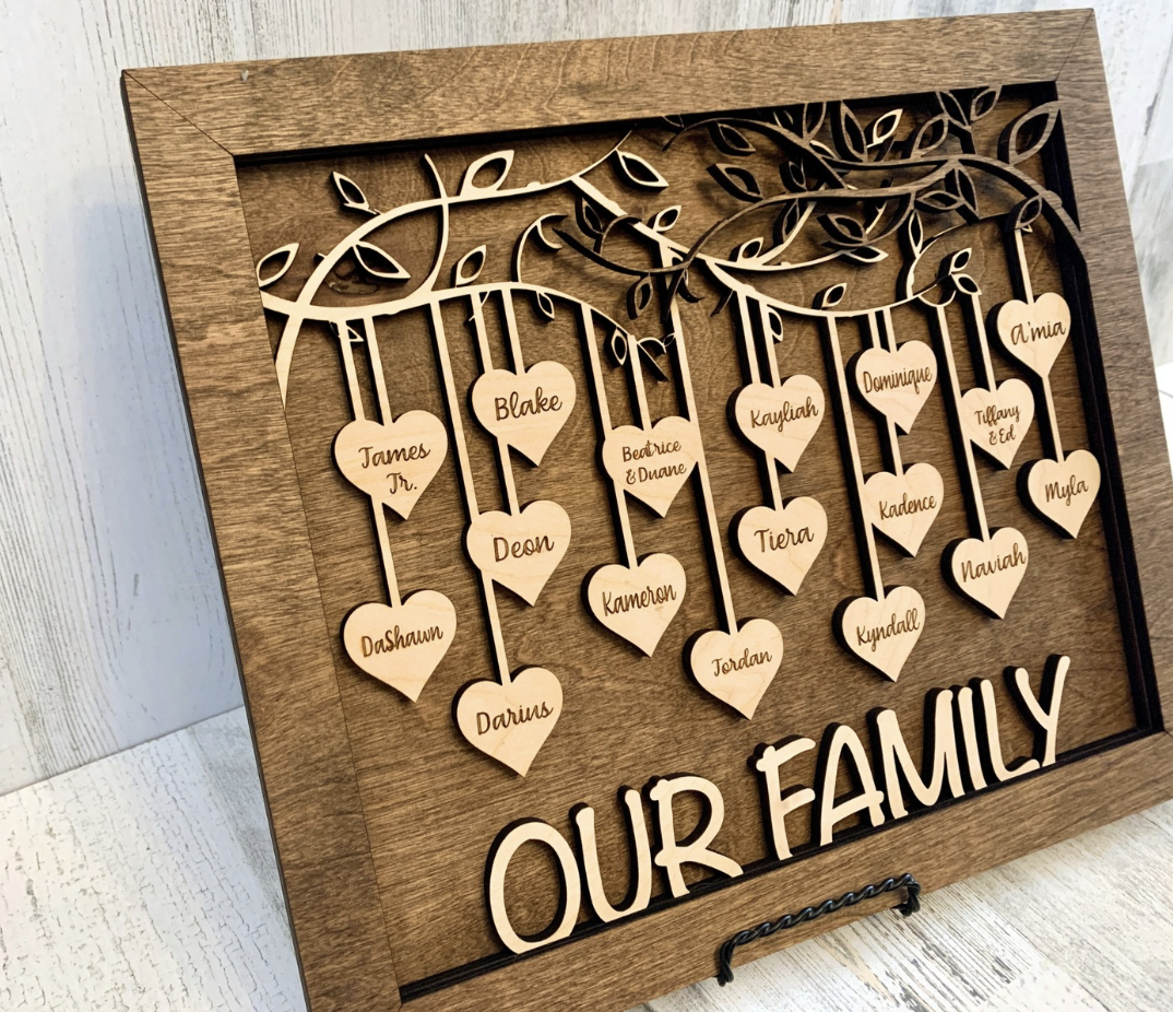 Personalized Family Tree Sign