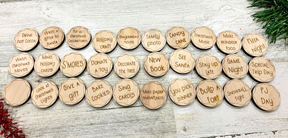 Christmas Countdown Activity Tokens