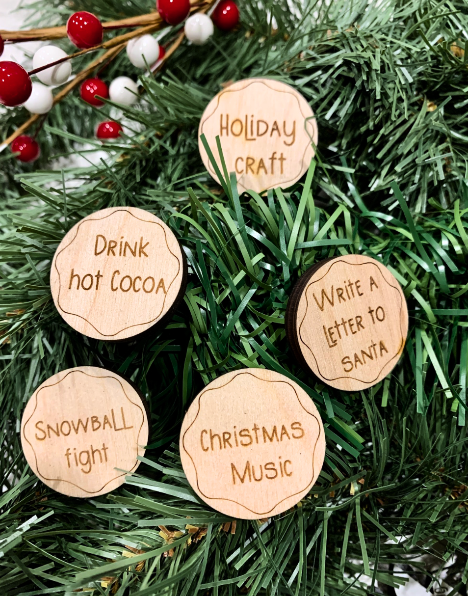 Christmas Countdown Activity Tokens