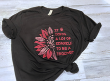 Load image into Gallery viewer, Sunflower Sparkle Teacher Shirt
