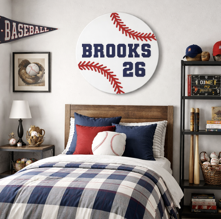 Personalized Baseball Sign