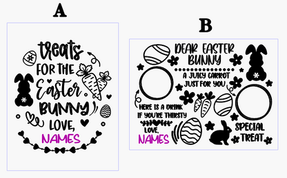 Personalized Easter Bunny Treat Board
