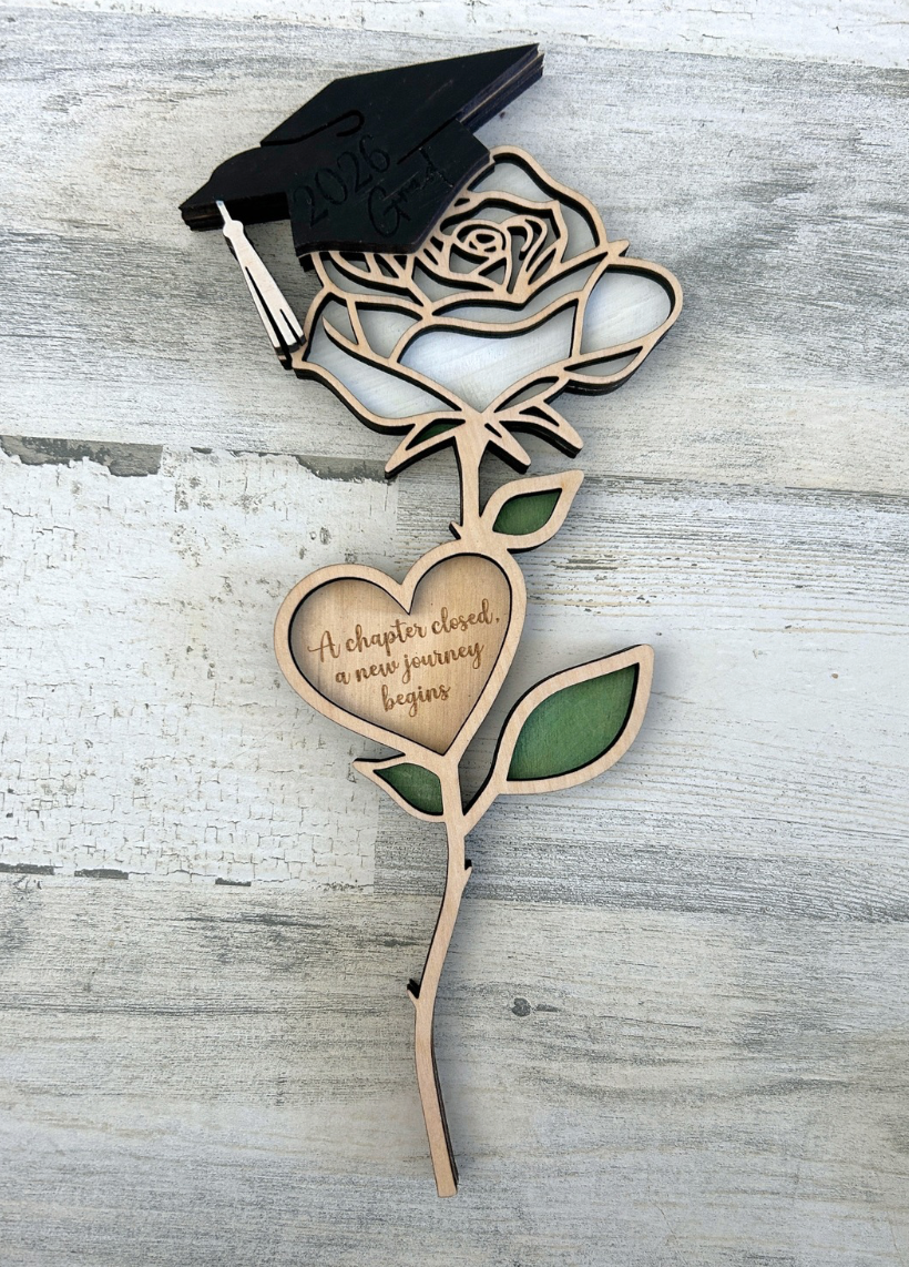 Personalized Graduation Forever Rose