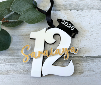 Personalized School Year & Graduation Ornament