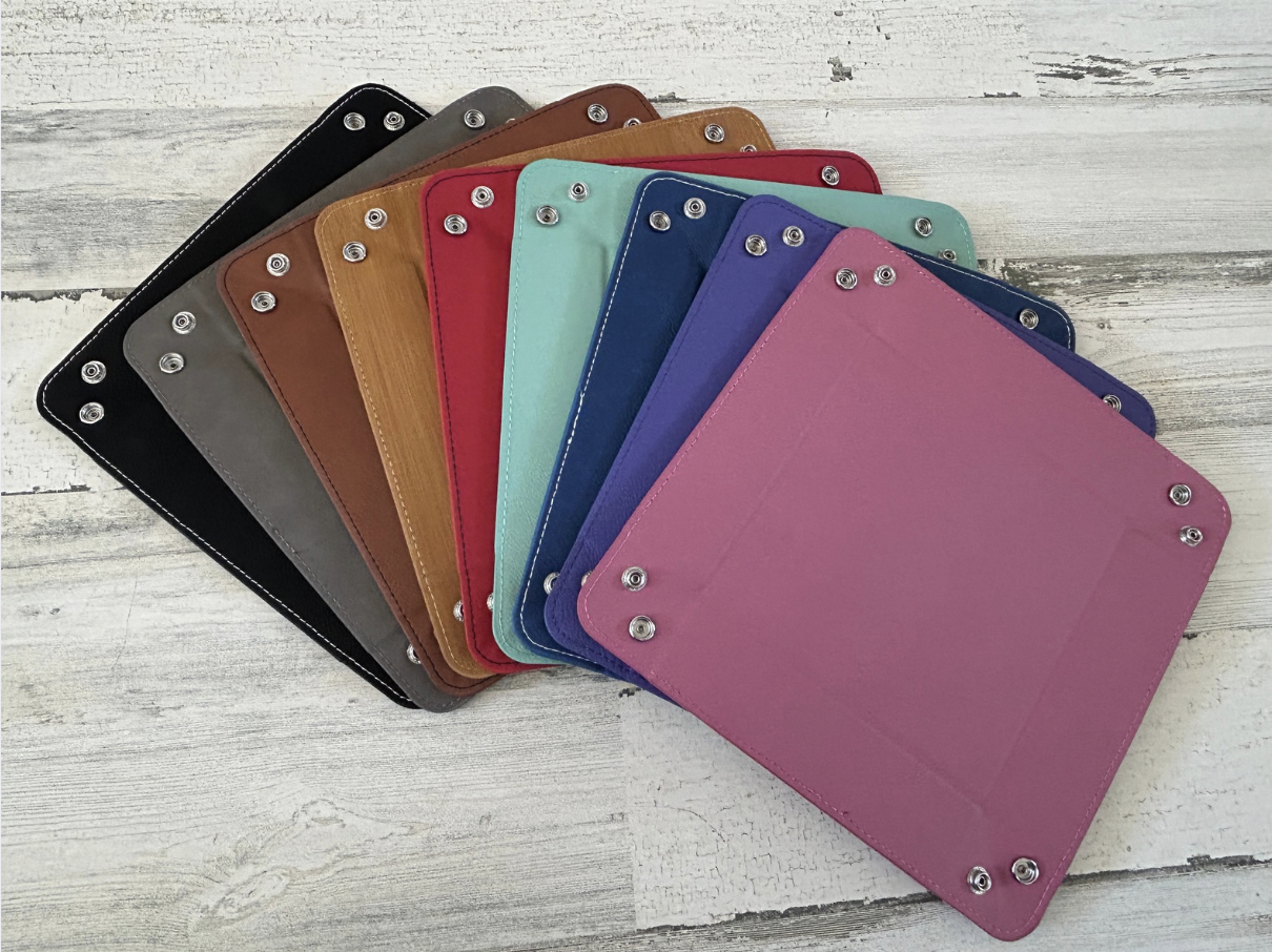 Personalized Leatherette Tray