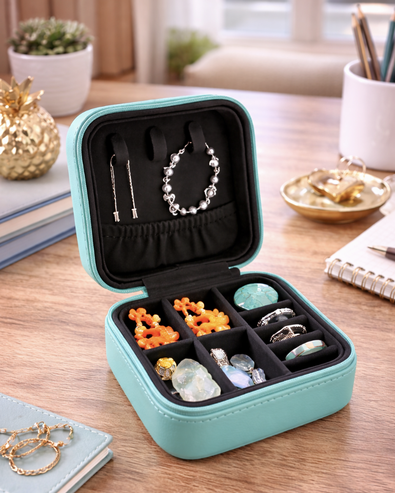 Personalized Travel Jewelry Case