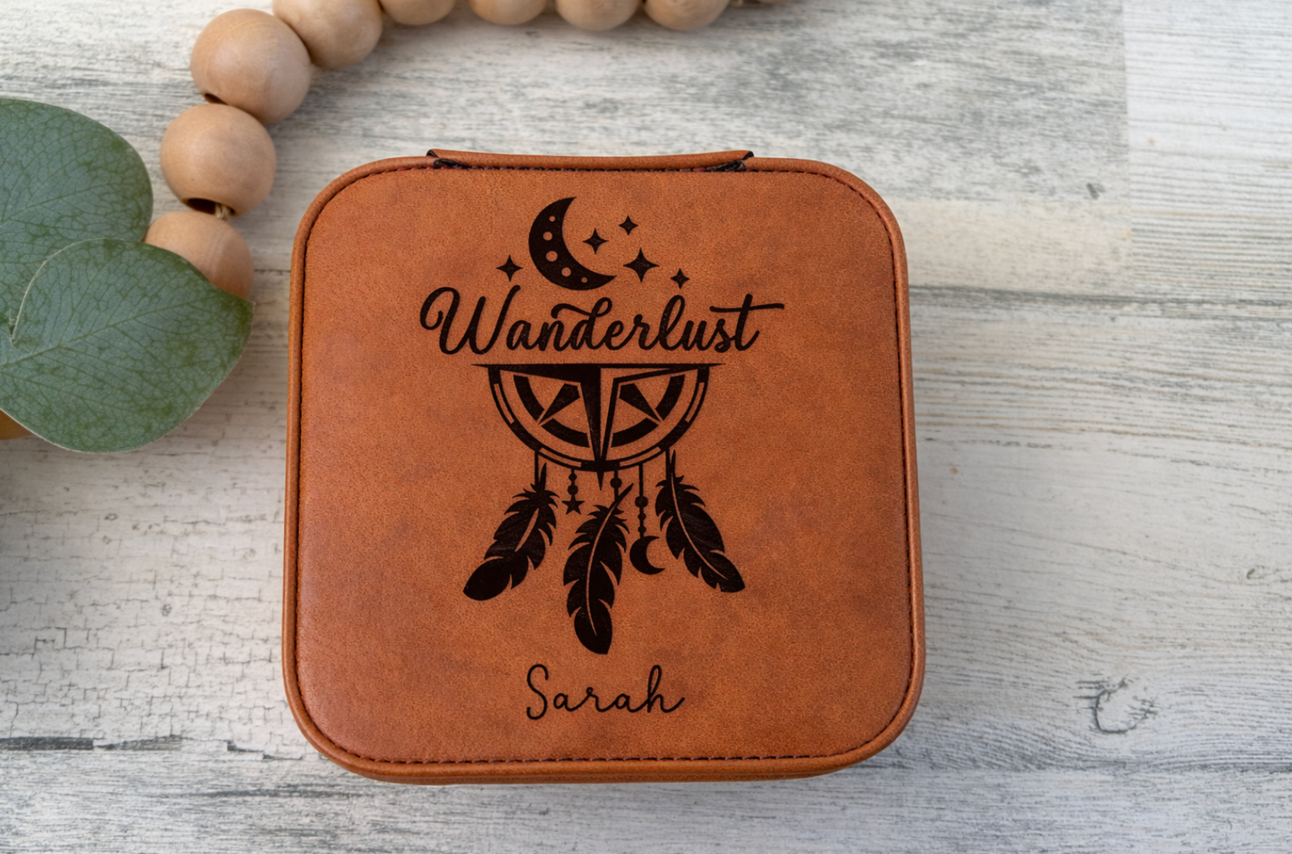 Personalized Travel Jewelry Case