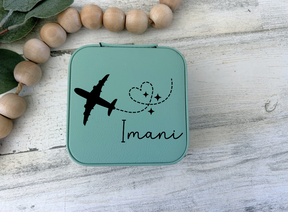 Personalized Travel Jewelry Case