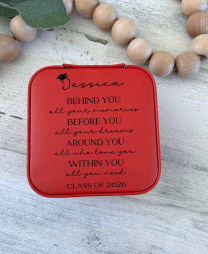 Personalized Graduation Travel Jewelry Case