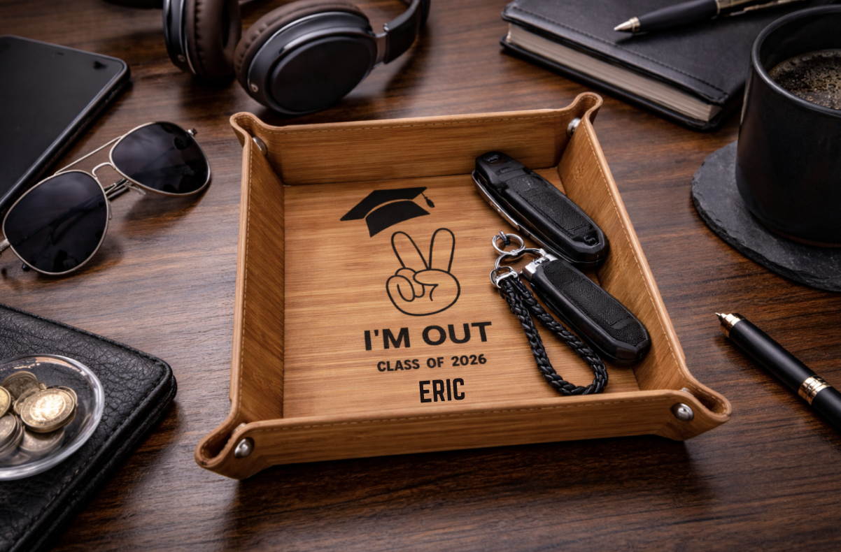 Personalized Leatherette Tray