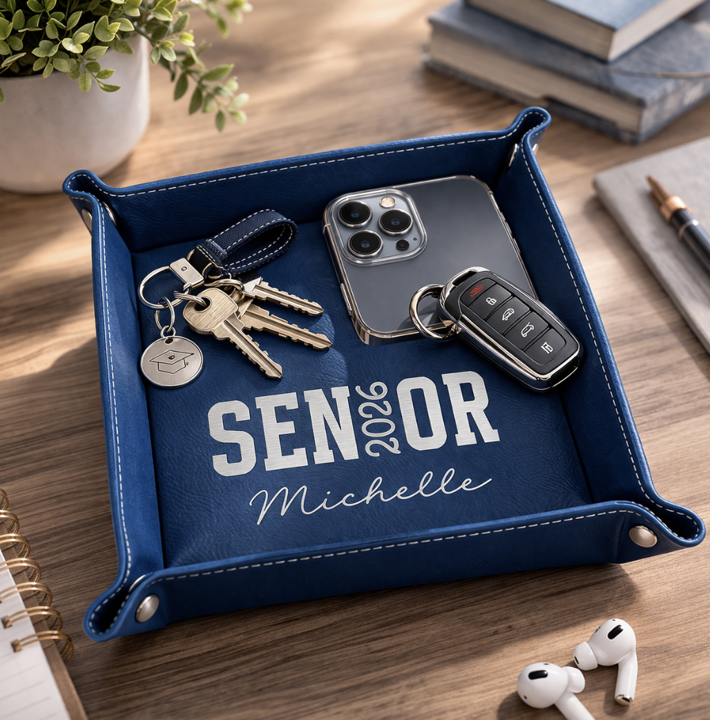 Personalized Leatherette Tray