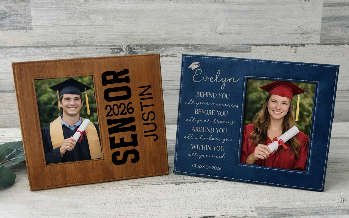 Personalized Leatherette Graduation Frame