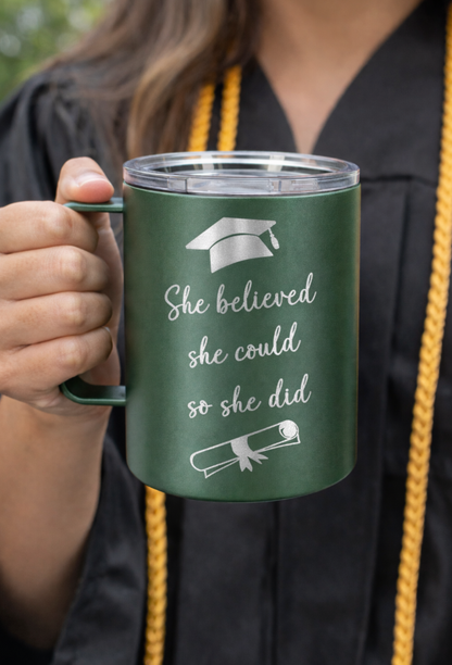 Personalized Graduation 12 oz Travel Mug