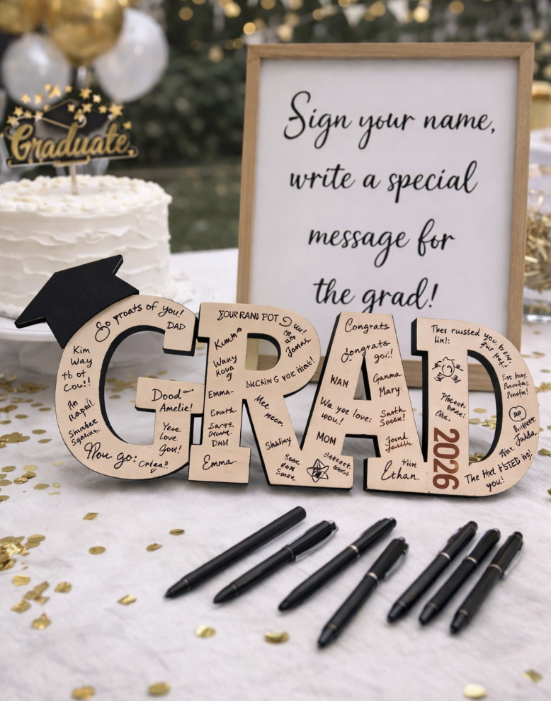 Personalized Graduation Signature Keepsake Sign