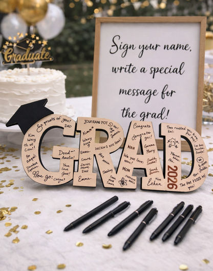 Personalized Graduation Signature Board & Photo Prop