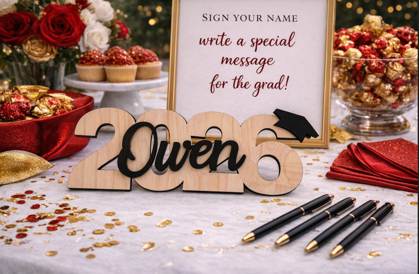Personalized Graduation Signature Keepsake Sign