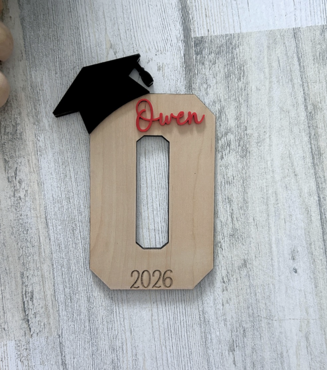 Personalized Graduation Initial / Signature Keepsake Sign