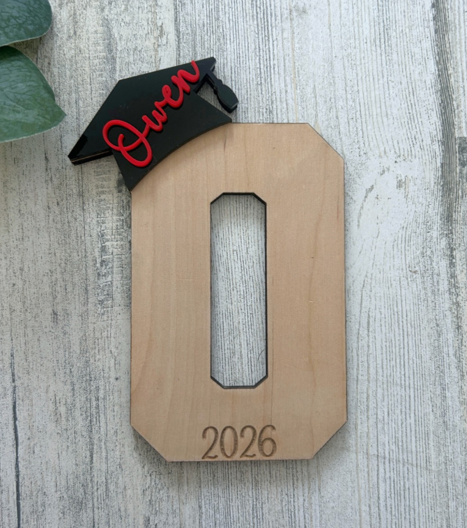 Personalized Graduation Initial / Signature Keepsake Sign