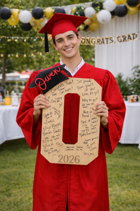 Personalized Graduation Initial / Signature Keepsake Sign