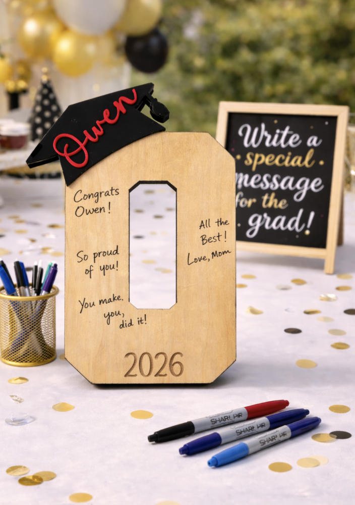 Personalized Graduation Initial / Signature Keepsake Sign