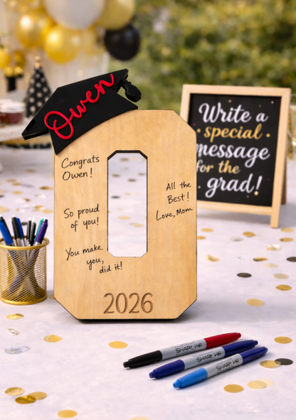 Personalized Graduation Signature Board